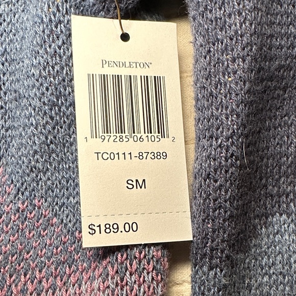 Pendleton Desert Scene Cardigan in Purple and Blue - Picture 3 of 5